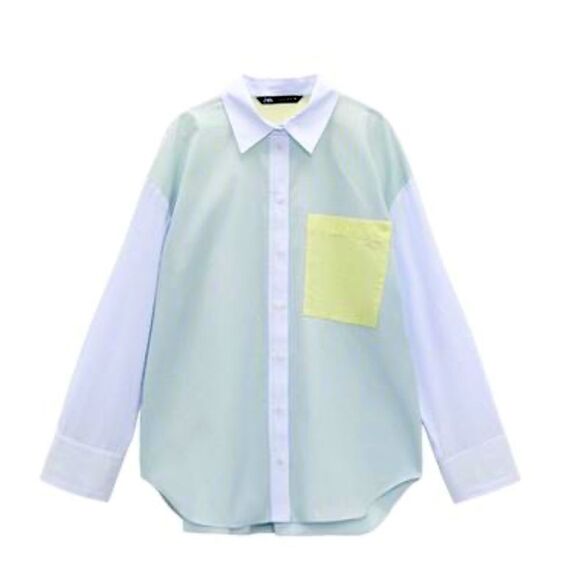 ZARA STRIPED POPLIN SHIRT - Picture 3 of 4